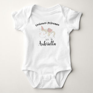 Body Para Bebé Princesa Unicornio