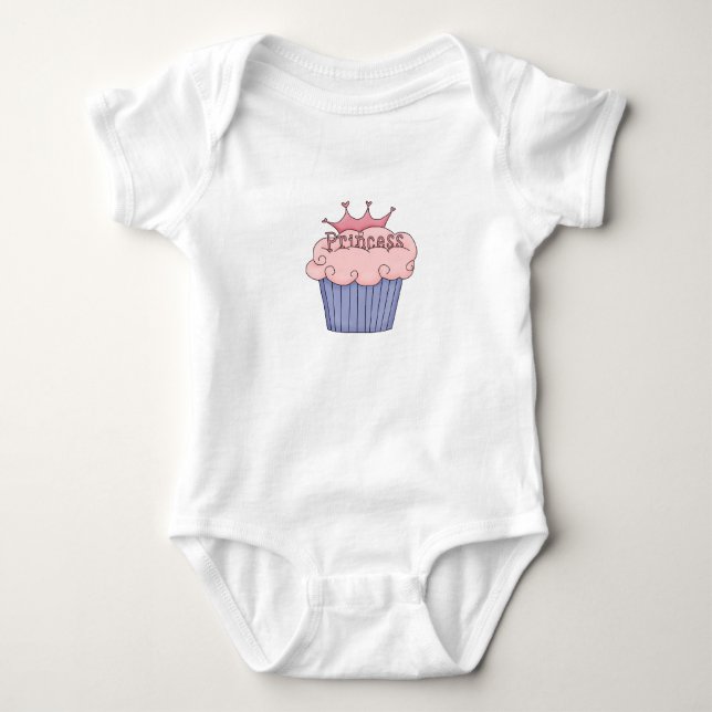 Body Para Bebé Princess Cupcake (Anverso)
