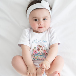 Body Para Bebé Princess Garden Baby Encantado