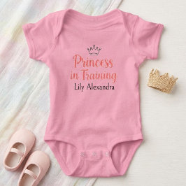 Body Para Bebé Princess in Training  Personalized Bodysuit