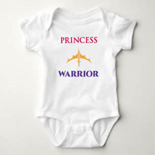 Body Para Bebé Princess Warrior Baby Girls Light Shirt