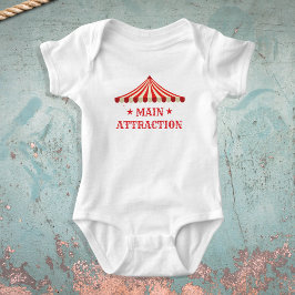 Body Para Bebé Principal atracción Circo Fiesta Temática de Cumpl