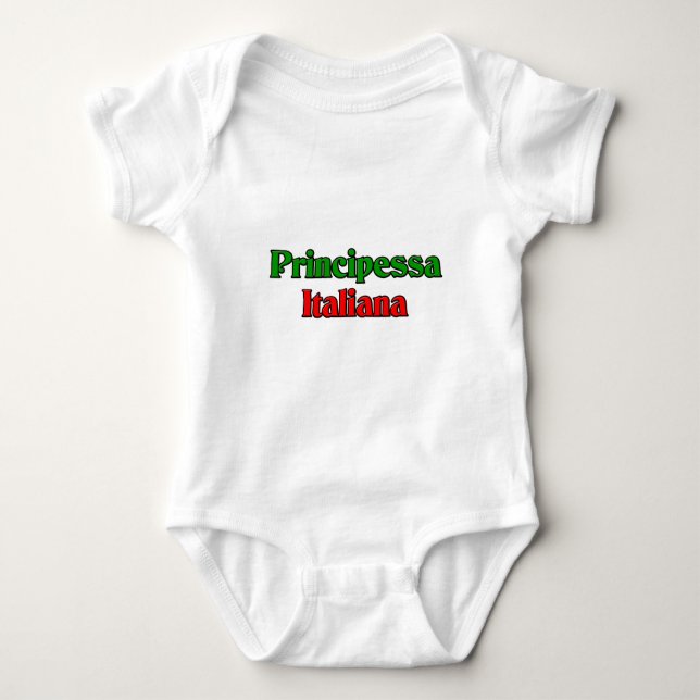 Body Para Bebé Principessa Italiana (princesa italiana) (Anverso)