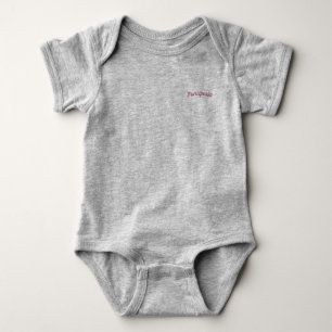 Body Para Bebé Principessa/mono de la princesa niña, gris