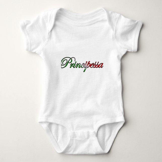 Body Para Bebé Principessa (Princesa Italiana) (Anverso)