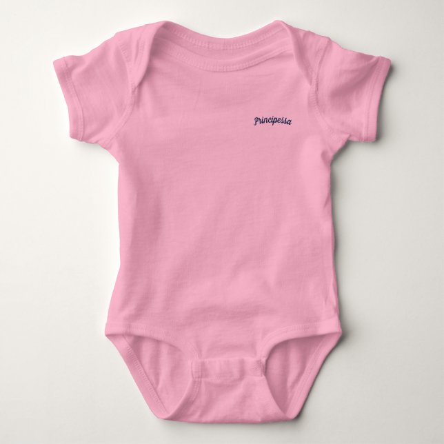 Body Para Bebé Principessa / Princesa Mammprada Babygrew (Anverso)