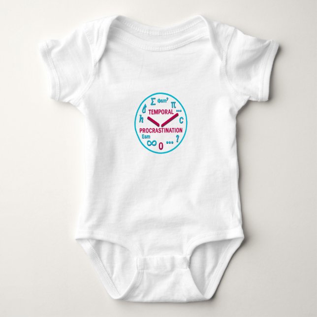 Body Para Bebé Procrastinación temporal Baby Bodysuit (Anverso)