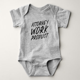 Body Para Bebé Producto del trabajo del abogado (garabato)