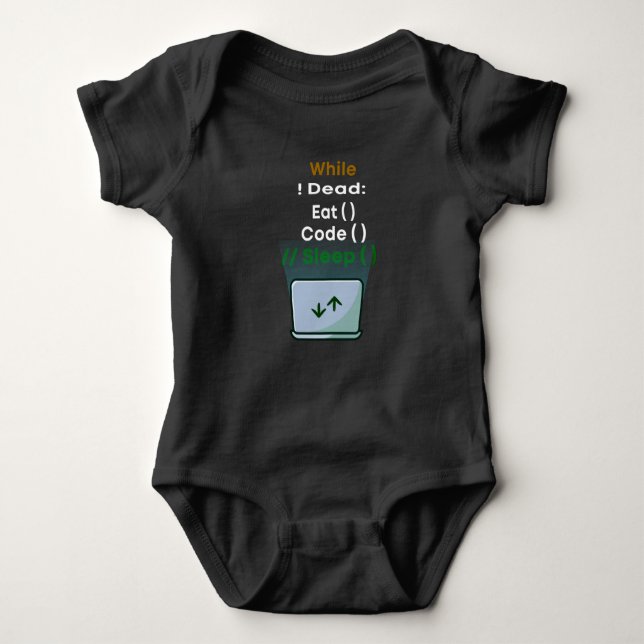 Body Para Bebé Programador de equipos y desarrollador (Anverso)