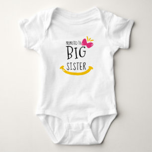 Body Para Bebé Promocionado a la camiseta de la hermana mayor