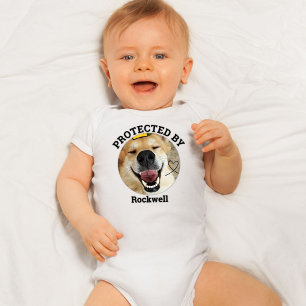 Body Para Bebé Protegido Personalmente Por Foto De Mascota De Per