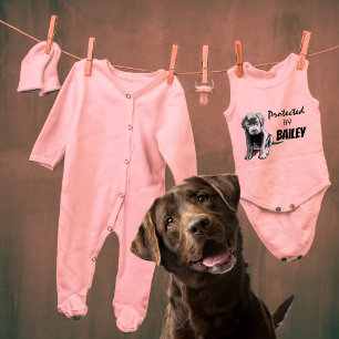 Body Para Bebé Protegido por Bailey Pink