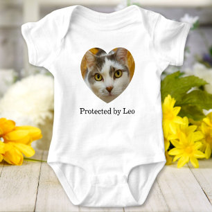 Body Para Bebé Protegido por gato o perro Foto del corazón person