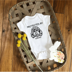Body Para Bebé Protegido por perro Traje y perro de bebé personal