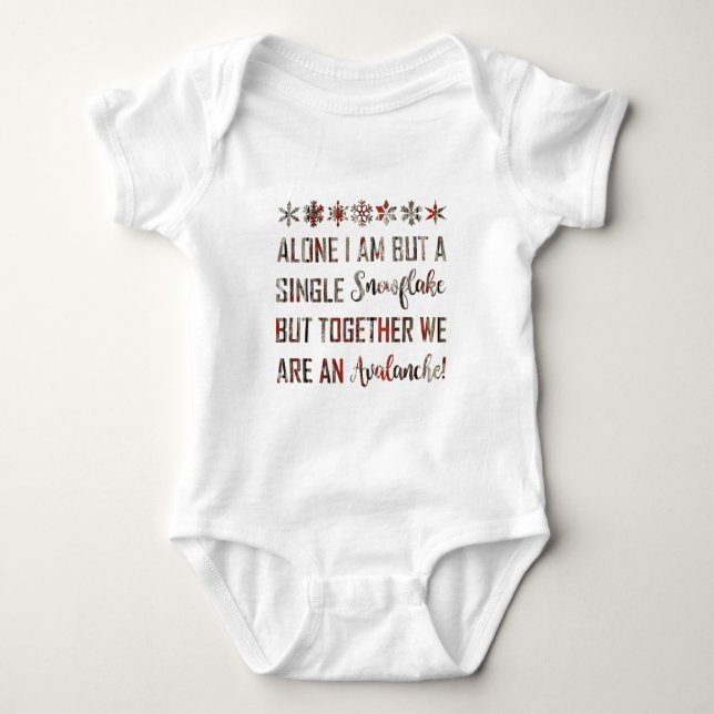 BODY PARA BEBÉ PROUD SNOWFLAKE (Anverso)
