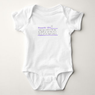 Body Para Bebé Proverbios 22:6 Traje para bebés cristianos de una
