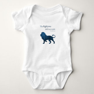 Body Para Bebé Proverbios 28 1 Negrita Como León