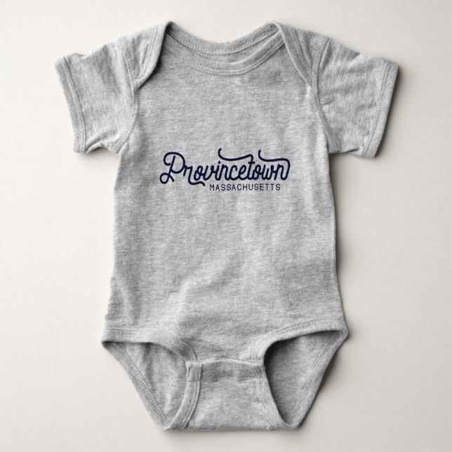 Body Para Bebé Provincetown Massachusetts Baby Bodysuit (Anverso)