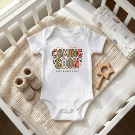 Body Para Bebé Próximamente Verano Otoño | Anuncio de Embarazo