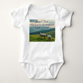 Body Para Bebé Psalm 23:1 Bible Verse Baby Bodysuit