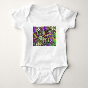 Body Para Bebé Psicodelic Mardi Gras Feather Mask Gifts Appartal
