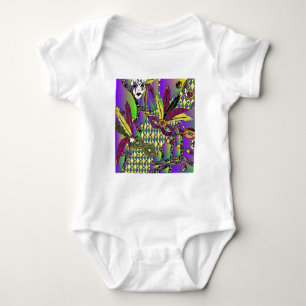 Body Para Bebé Psicodelic Mardi Gras Feather Mask Gifts Appartal