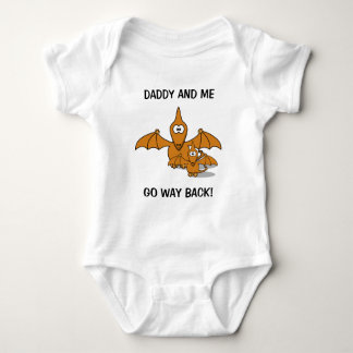 Body Para Bebé Pterodactyl del papá y del bebé