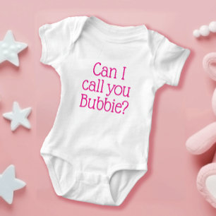 Body Para Bebé Puedo llamarte Bubbie Cute Chica
