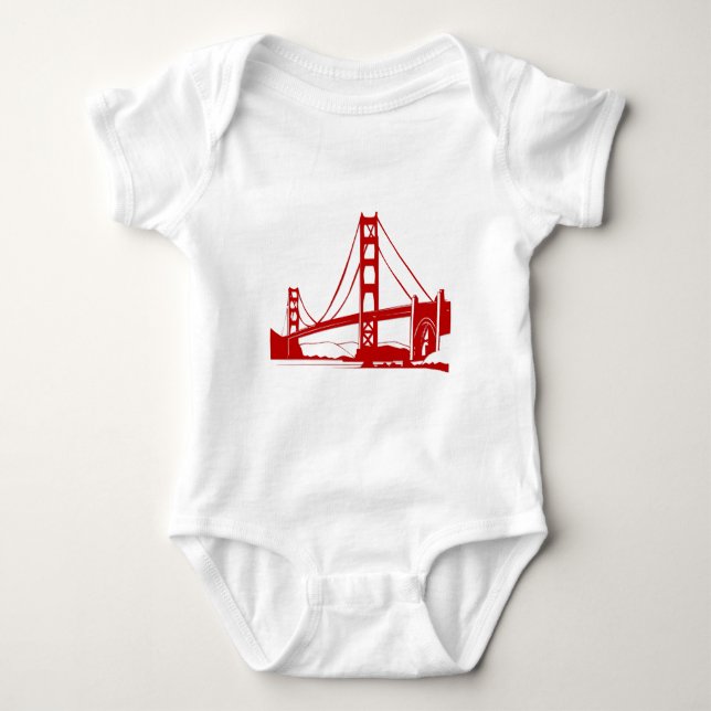 Body Para Bebé Puente Golden Gate - San Francisco, CA (Anverso)