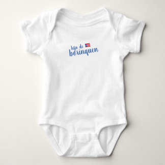 Body Para Bebé Puerto Rico Hijo de Borinquen Boy