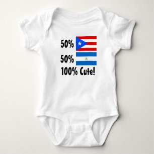 Body Para Bebé Puertorriqueño del Nicaraguan el 50% del 50% el