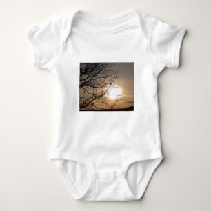 Body Para Bebé Puesta de sol hermosa con ramas