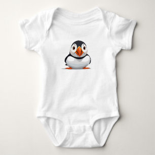 Body Para Bebé Puffin Peeking Cute Adorable Gracioso Personalizad