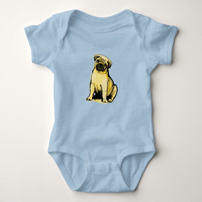 Body Para Bebé Pug (Anverso)