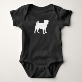Body Para Bebé Pug Dog Baby Shower Gris Puppy Género Neutral