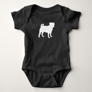 Body Para Bebé Pug Dog Baby Shower Gris Puppy Género Neutral