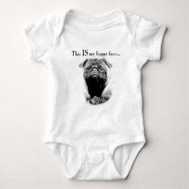 Body Para Bebé Pug Happy Face