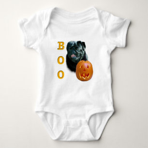 Body Para Bebé Pug (negro) Boo