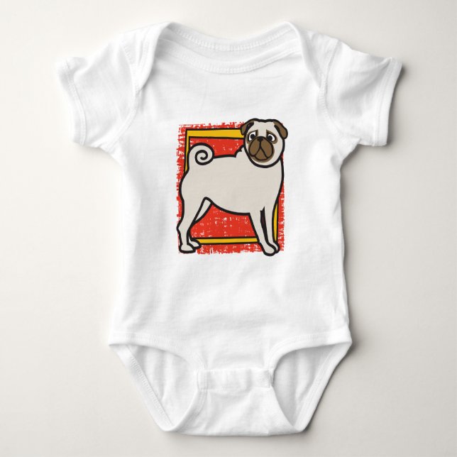 Body Para Bebé Pugs (Anverso)