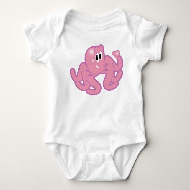 Body Para Bebé Pulpo (Anverso)