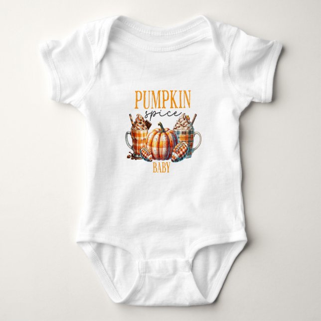 Body Para Bebé Pumpkin Spice Baby - Otoño (Anverso)