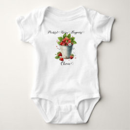 Body Para Bebé Pun de Fresa personalizado: Felicidad de Abundante