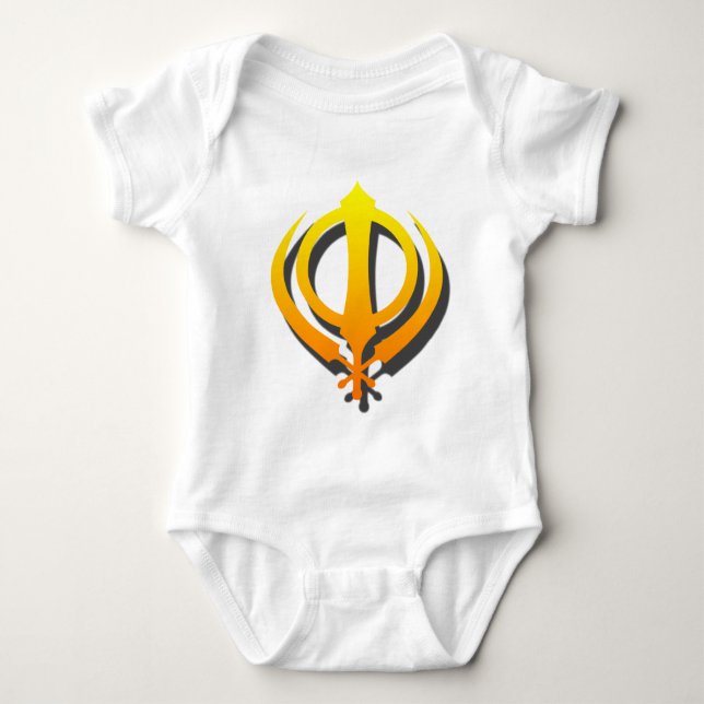 Body Para Bebé Punjabi sikh del Sikhism de Khanda Khalsa (Anverso)