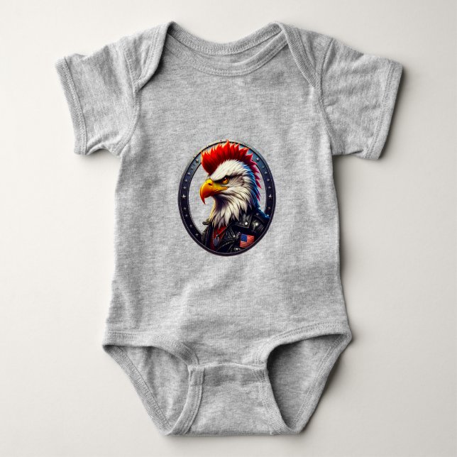 Body Para Bebé Punk Grin Protocol 50x50 edición 001 (Anverso)