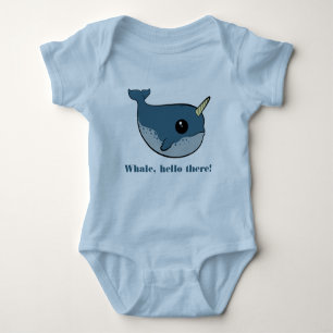 Body Para Bebé Punny Narwhal