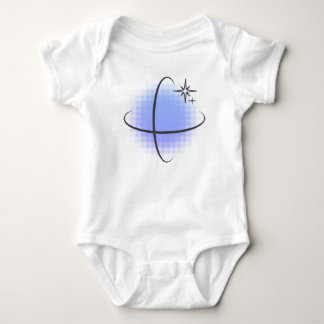 Body Para Bebé Punto Azul Atómico Retro