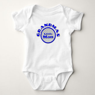 Body Para Bebé Punto de Polka Azul Retro Abuelos Pequeño Hombre A