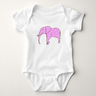 Body Para Bebé Puntos de polka blanca sobre el cuerpo del elefant