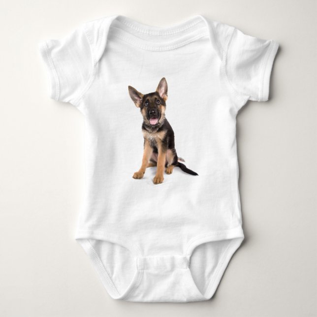Body Para Bebé puppy German shepherd (Anverso)
