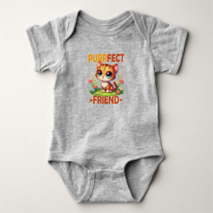 Body Para Bebé Purfect Friend pun Cute naranja gato gatito person